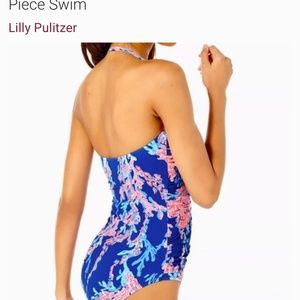 Lilly Pulitzer Flamenco Borealis one piece bathing suit